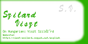 szilard viszt business card